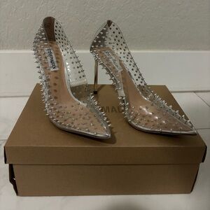 Steve Madden Silver Stud Heels